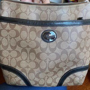 Coach Monogram Leather Crossbody